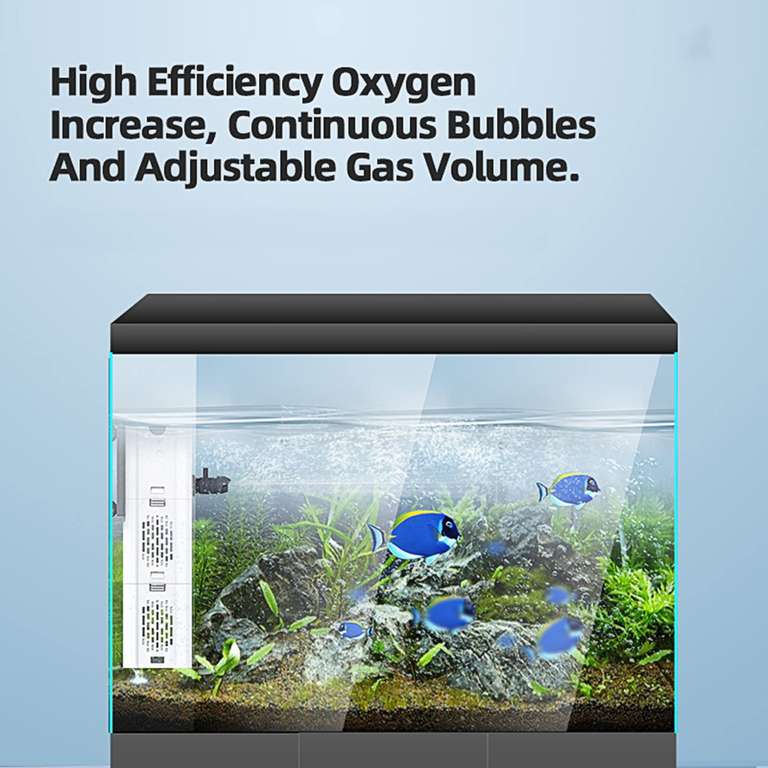 Filtro para acuario interno, de 80-250L, Flujo de Aire Ajustable, silencioso