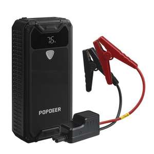Arrancador portátil de coche con linterna LED POPDEER PD-JX1 1500A 15000mAh