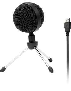 Leepesx Micrófono de Condensador USB Micrófono de computadora para grabación de podcasts Grabación de Voces en Off