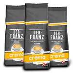 Der-Franz - Café Crema con certificación UTZ, en grano, 3 x 500 g