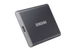 Samsung T7 Portable SSD - 2 TB - USB 3.2 Gen.2 External SSD Titanium Grey (MU-PC2T0T/WW)