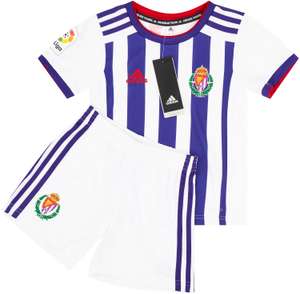 Equipación de camiseta y pantalones cortos de local del Real Valladolid 2019-20 (niños pequeños)