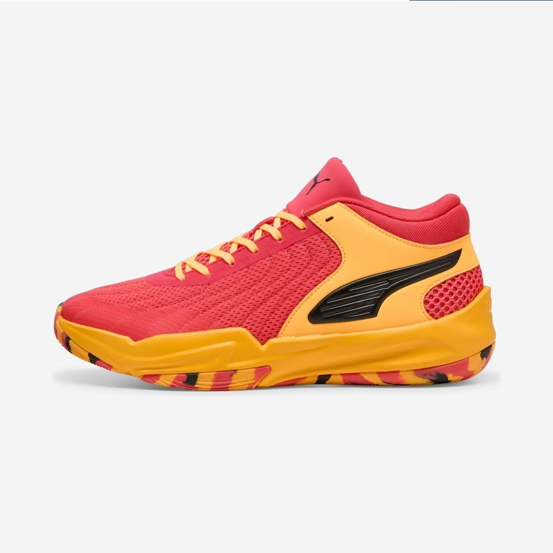 Zapatillas de baloncesto Adulto - PUMA Court Pro rojo y amarillo (40 a 46)