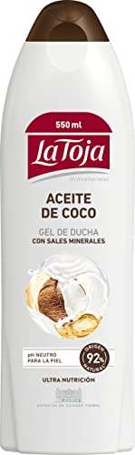 La Toja - Gel de Ducha Aceite de Coco - pack de 6 de 550ml (3.300ml) - Piel Irresistiblemente Suave, Cuidada y Llena de Vitalidad