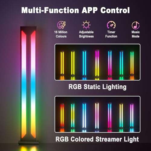 Smart Barra de Luz LED con 213 Efectos de Iluminación y 16 Millones de Colores, Ambilight para TV, PC, Decoración de Habitaciones
