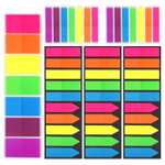 1020 Piezas Sticky Notes Multicolor Marcadores, Notas Adhesivas para Marcar Y Resaltar, Notas Adhesivas Translucidas Marcadores, Marcadores