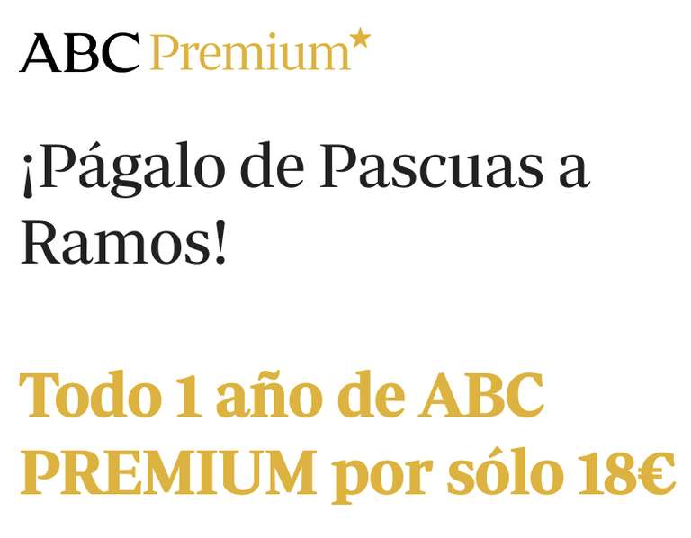 ABC Premium suscripción anual