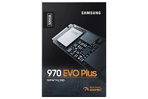 Samsung 970 EVO Plus MZ-V7S500BW | SSD interno NVMe M.2, 500 GB, hasta 3500 MB/s de lectura secuencial