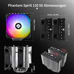 Thermalright Phantom Spirit 120SE ARGB - Enfriador de aire para CPU 7 heatpipes