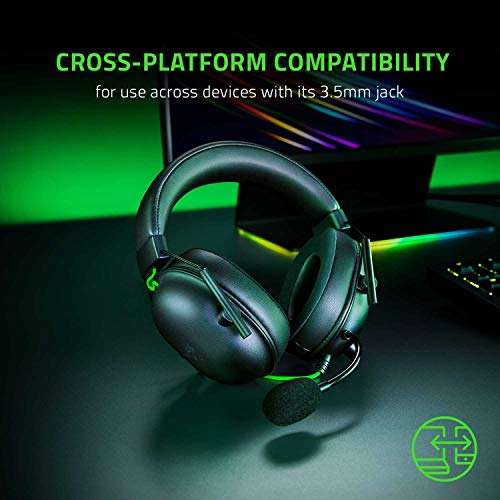 Razer BlackShark V2 X - Auriculares Gaming (Auriculares con cable con controlador de 50 mm, supresión de ruido