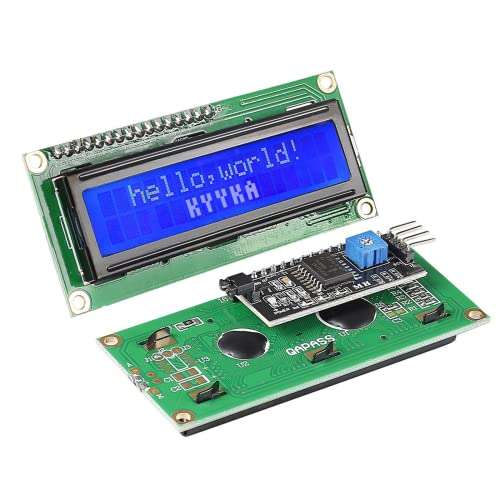 Paquete de 4 LCD 1602 (con IIC), KYYKA LCD Módulo Pantalla Retroiluminación (Arduino)