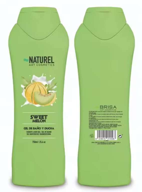 Naturel Art Cosmetics - Gel de Ducha y Baño Sweet Melon 750ml