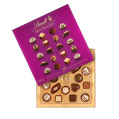 Lindt Mini Pralines Caja de Bombones chocolate Surtidos, 100g