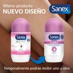 Sanex Invisible, Desodorante unisex, Roll-on, 48h Antitranspirante - Pack 6x50ml (Recurrente)