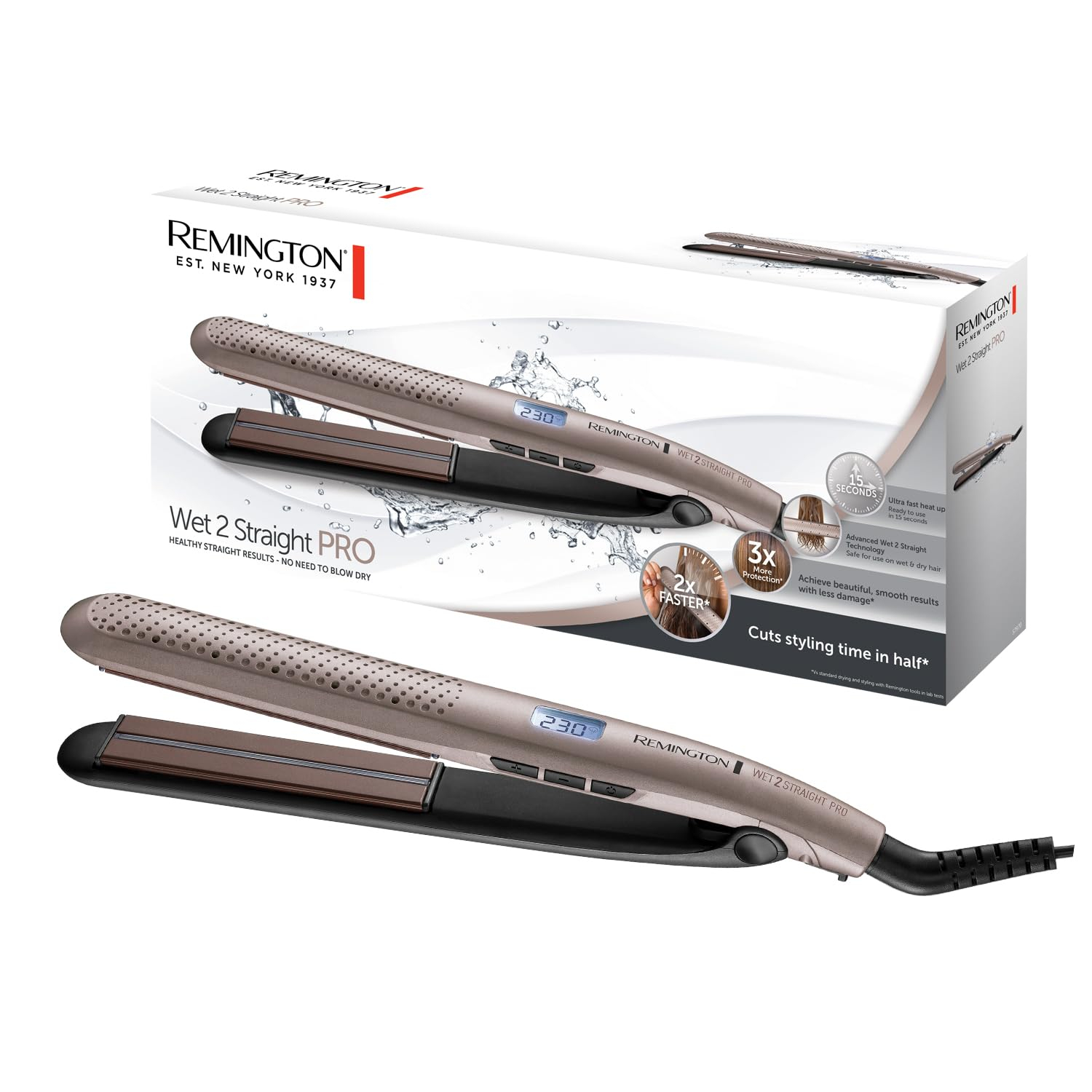 Remington Plancha de Pelo Wet2Straight Pro