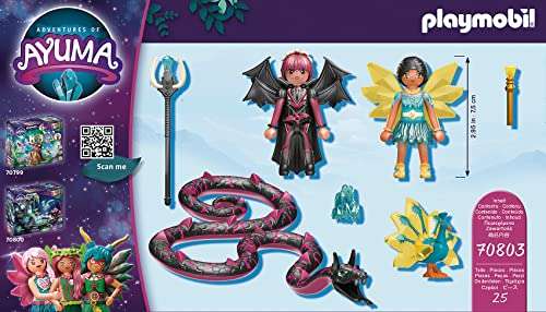 Playmobil Crystal Fairy y Bat Fairy con animales del alma (70803)