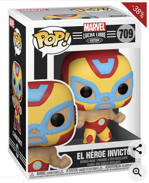 Figura vinilo El Héroe Invicto - Marvel Luchadores 709 ¡Funko Pop!
