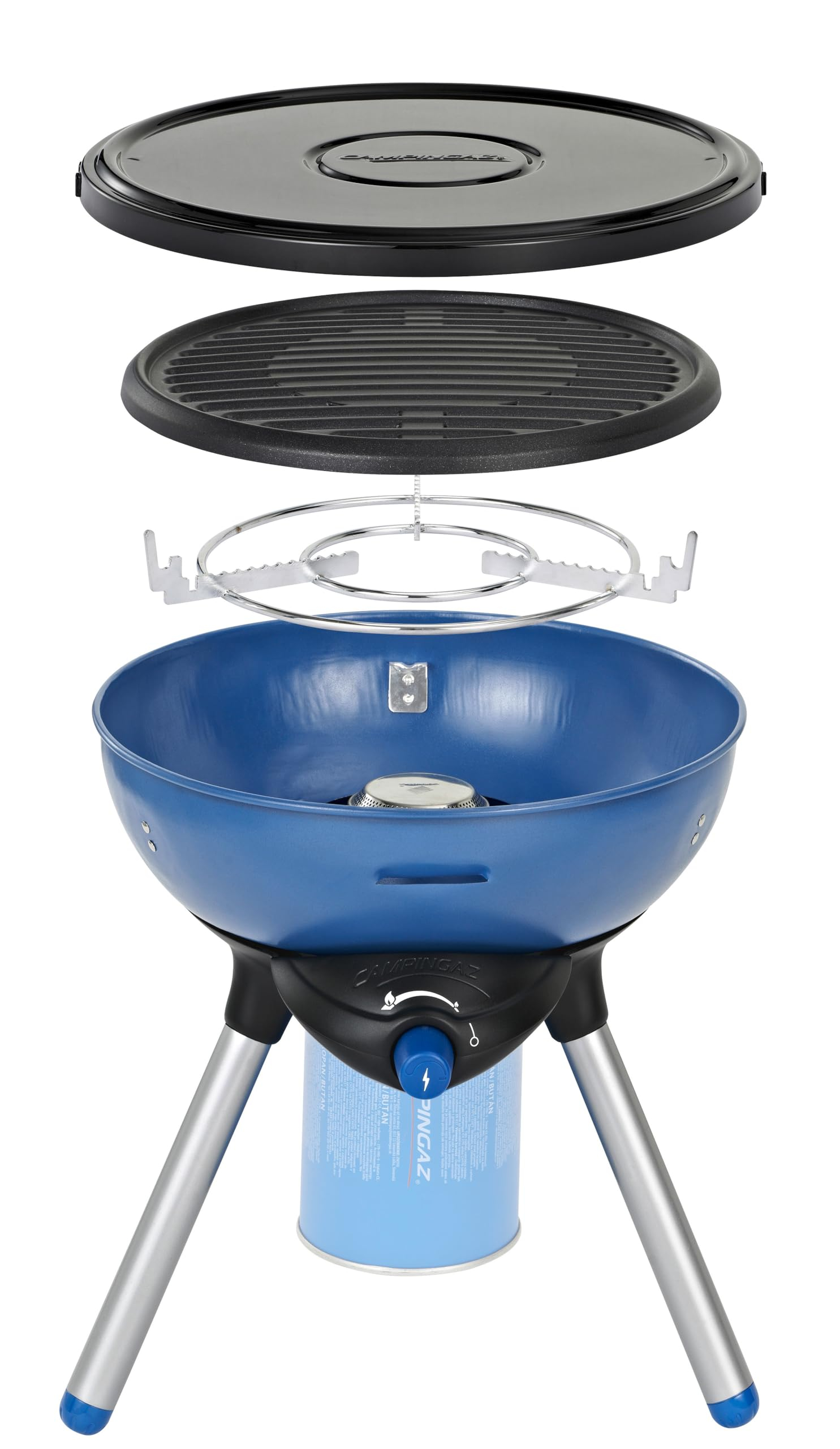 Campingaz Party Grill 200 – Barbacoa + Hornillo Portátil | Ideal para Camping