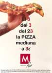 Pizza Mediana a 3€ en Marruzella el 3/3