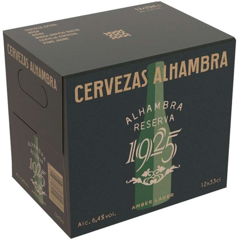 Cerveza alhambra 1925 × 24 botellas de 33cl