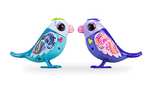 Bizak Digibirds, Casita con 2 Pajaritos Exclusivos interactivos que cantan solos o a coro, silban, mueven el pico y la cabeza,