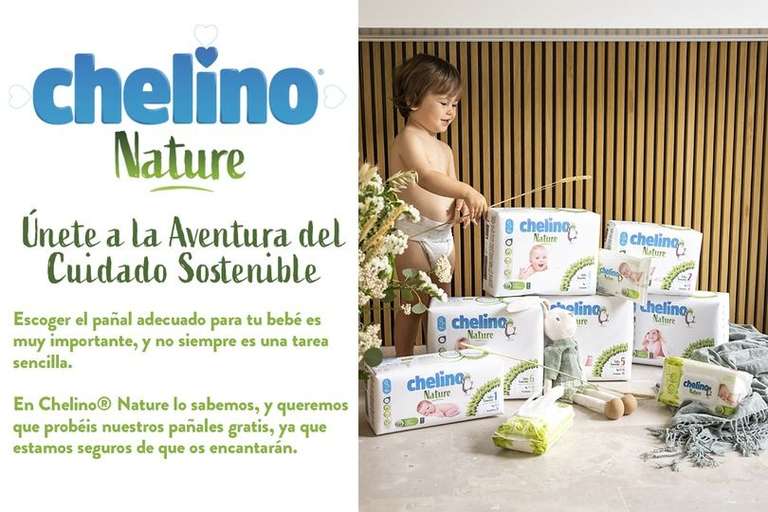 Paquete de pañales gratis Chelino Nature » Chollometro