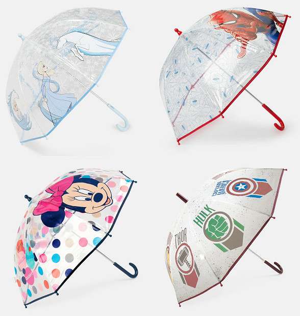 Paraguas infantiles de Frozen, Spiderman, Minnie y Avengers por sólo 8,99€