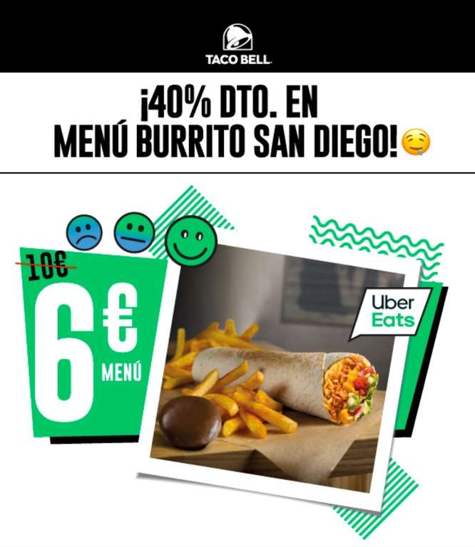 Menú San Diego a 6 euros pidiendo en Uber Eats