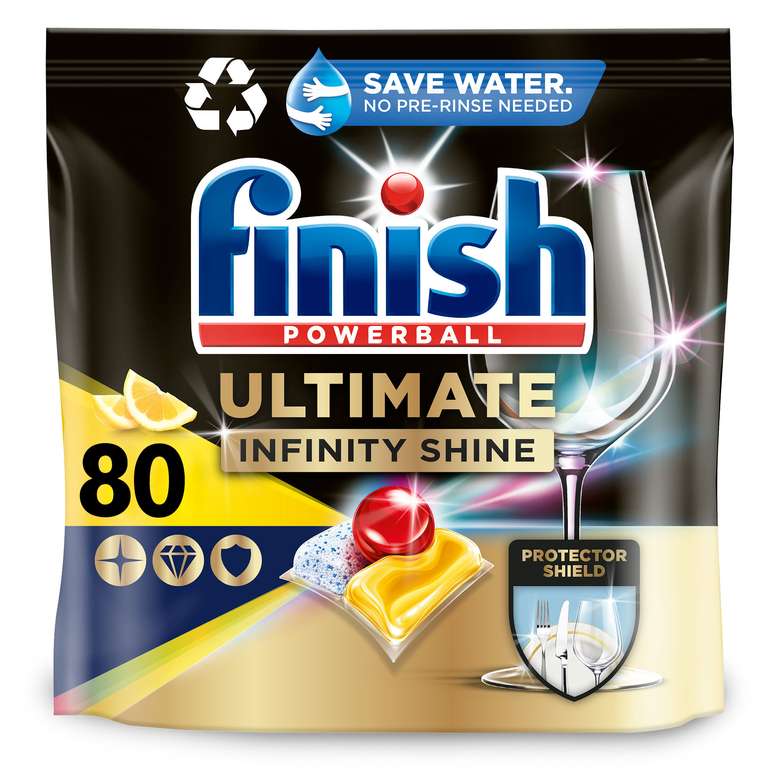 Finish Powerball Ultimate Infinity Shine 80 pastillas