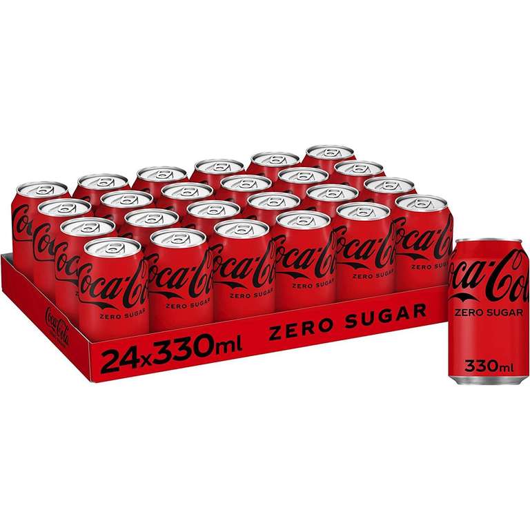 Coca-Cola Zero Azúcar refresco, Pack 24 x 330ml