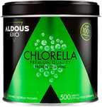 500 Comprimidos de Pura Chlorella Ecologica | 1500mg por Dosis | Pared Celular Rota | Saciante 100% Natural - DETOX