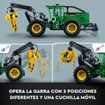 LEGO 42157 Technic Skidder John Deere 948L-II, Vehículo de Construcción con Funciones Neumáticas y 4 Ruedas, Maqueta para Construir