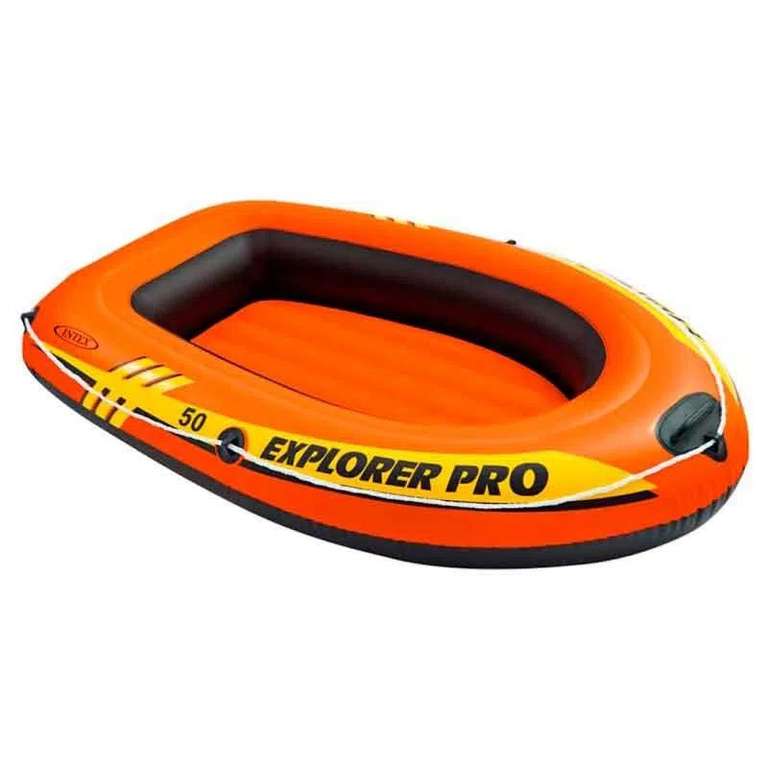 Barca hinchable infantil Explorer Pro 50 Intex +6A naranja 23x137x85 cm