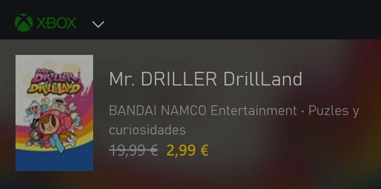Mr. DRILLER DrillLand ~ Xbox One y Series S/X