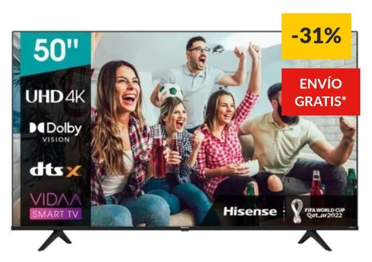 Smart TV HISENSE 50'' LED 4K Ultra HD Dolby HDR10+