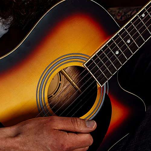 3rd Avenue Pack de guitarra electroacústica de calidad avanzada y tamaño estándar con cortadura y tapa anterior de abeto