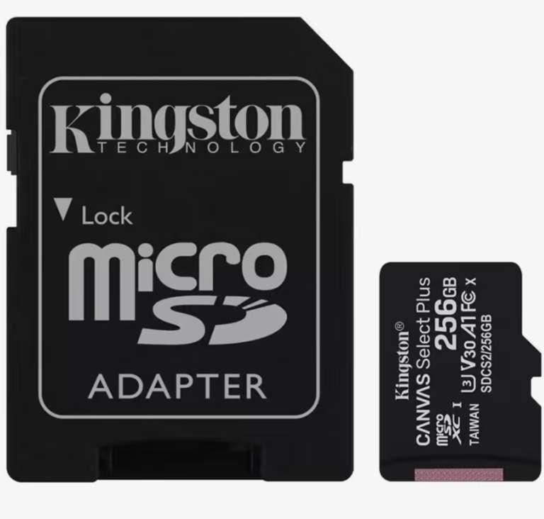 Kingston Canvas Select Plus 256GB MicroSDXC UHS-I Clase 10