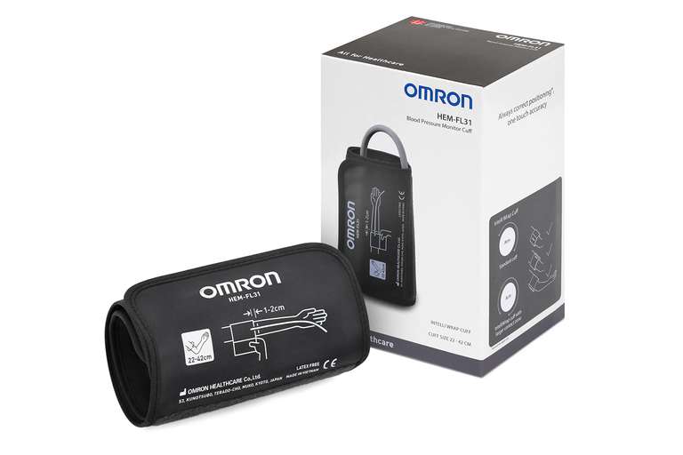 OMRON Intelli Wrap HEM-FL31-E Manguito para monitores de presión arterial de brazo OMRON, 22-42 cm