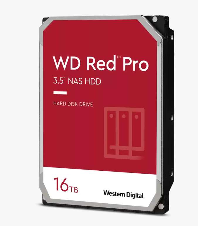 32 TB - 2 und HDD WD Red Pro NAS 16 TB