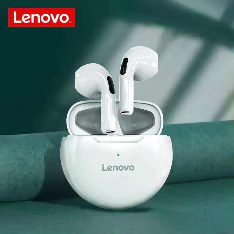 Lenovo-auriculares inalámbricos HT38 con Bluetooth 5,0 (blancos y negros)