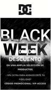 Black week en DC Shoes + -10% extra exclusivo miembros