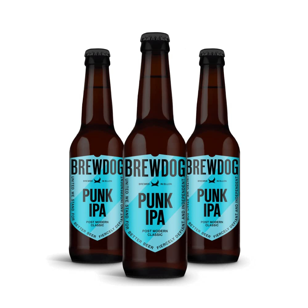 BrewDog - Punk IPA, Cerveza India Pale Ale, 12 Botellas x 33 cl (18'99€ con más suscripciones activas)