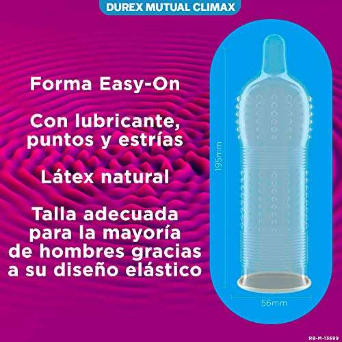 Durex Pack Retardante Preservativos Placer Prolongado + Mutual Climax - 24 preservativos (recurrente)