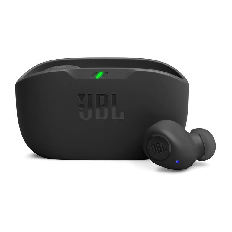 JBL Wave Buds con resistencia al agua IP54 e IPX2, graves potentes y 32 horas de autonomía – Negro