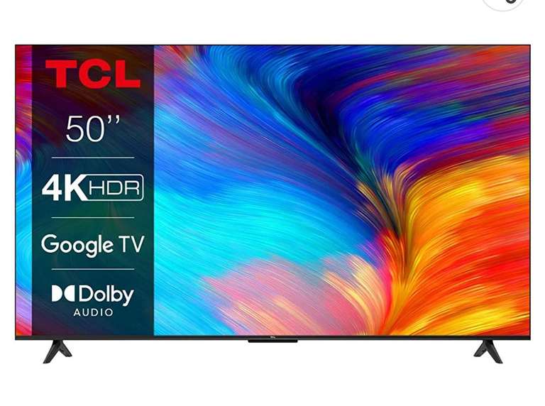 TCL 50P639 - Smart TV 50" con 4K HDR, Ultra HD, Google TV, Game Master, Dolby Audio, Google HDMI 2.1
