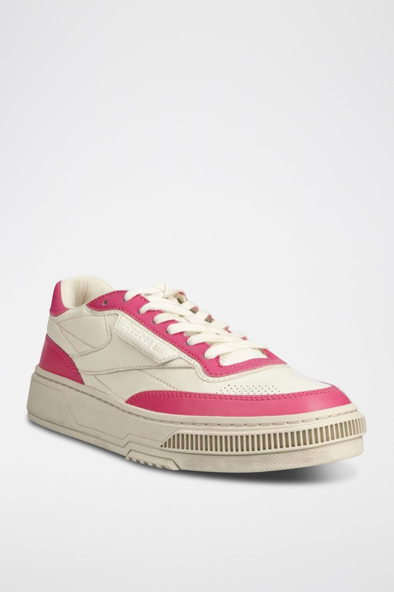 Zapatillas de piel Club LTD Vintage R - Blanco y rosa - Reebok tallas 36, 36.5, 40, 49.5,41, 42, 42.5, 44.5