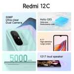 Xiaomi Redmi 12C 3GB+64GB (negro, azul y verde claro)