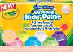 K's Kids Crayola 6 Botes de Pintura Lavable Neón
