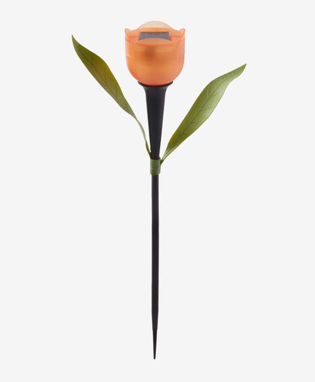 La lámpara solar en forma de tulipán