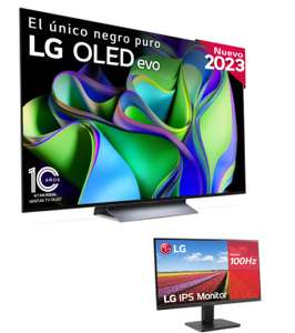 Tv LG 83" Oled C3 OLED83C34LA + Monitor LG IPS 24".